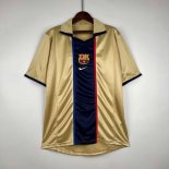 Thailande Maillot Barcelona Retro 2002 Or