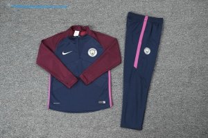 Survetement Enfant Manchester City 2017 2018 Bleu Purpura Pas Cher