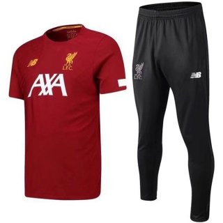 Entrainement Liverpool Ensemble Complet 2019 2020 Rouge Noir Pas Cher