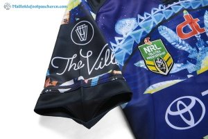 Maillot Rugby Cowboys 2016 Bleu Pas Cher