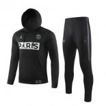 JORDAN Survetement Paris Saint Germain 2019 2020 Negro Blanc Pas Cher