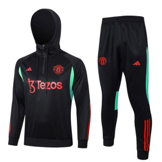 Sweat Shirt Capuche Manchester United 2024 Noir Sweat Shirt Capuche Manchester United 2024 Noir