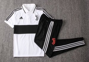 Polo Juventus Ensemble Complet 2019 2020 Blanc Noir Rose Pas Cher