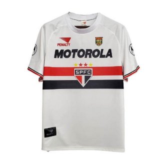 Maillot São Paulo Domicile Retro 1999 2000 Blanc Pas Cher Maillot São Paulo Domicile Retro 1999 2000 Blanc Pas Cher