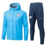 Coupe Vent Capuche Manchester City Bleu 2025 2026 5