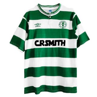 Thailande Maillot Celtic Domicile Retro 1888 1988 Vert Pas Cher