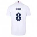 Maillot Real Madrid Domicile NO.8 Kroos 2020 2021 Blanc Pas Cher