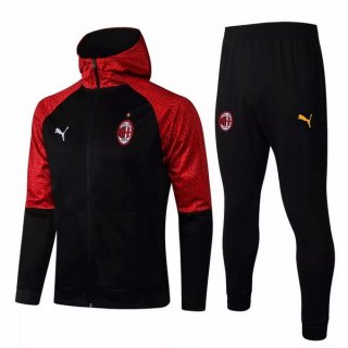 Sweat Shirt Capuche AC Milan 2021 2022 Rouge Noir Pas Cher Sweat Shirt Capuche AC Milan 2021 2022 Rouge Noir Pas Cher