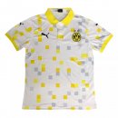 Polo Borussia Dortmund 2020 2021 Jaune Blanc Pas Cher