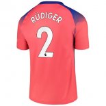 Maillot Chelsea NO.2 Rudiger Third 2020 2021 Orange Pas Cher