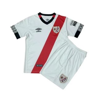 Maillot Rayo Vallecano Domicile Enfant 2020 2021 Blanc Pas Cher