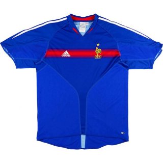 Thailande Maillot France Domicile Retro 2004 Bleu Pas Cher Thailande Maillot France Domicile Retro 2004 Bleu Pas Cher