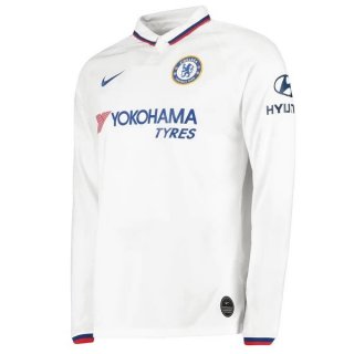Maillot Chelsea Exterieur ML 2019 2020 Blanc Pas Cher Maillot Chelsea Exterieur ML 2019 2020 Blanc Pas Cher