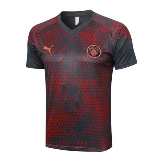 Maillot Entrainement Manchester City 2024 Rouge Gris Maillot Entrainement Manchester City 2024 Rouge Gris