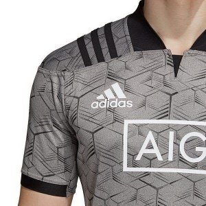 Maillot Entrainement All Blacks 2018 Gris Pas Cher