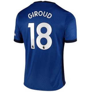 Maillot Chelsea NO.18 Giroud Domicile 2020 2021 Bleu Pas Cher Maillot Chelsea NO.18 Giroud Domicile 2020 2021 Bleu Pas Cher