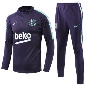 Survetement Barcelona 2018 2019 Bleu Purpura Pas Cher