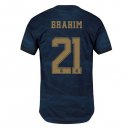 Maillot Real Madrid NO.21 Brahim Exterieur 2019 2020 Bleu Pas Cher