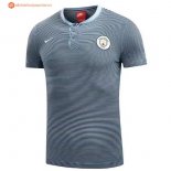 Polo Manchester City 2017 2018 Gris Clair Pas Cher