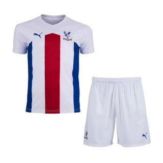 Maillot Crystal Palace Exterieur Enfant 2020 2021 Blanc Pas Cher