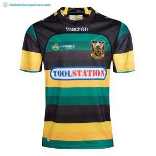 Maillot Rugby Northampton Saints Domicile 2017 2018 Vert Pas Cher
