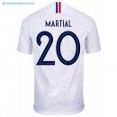 Maillot France Exterieur Martial 2018 Blanc Pas Cher