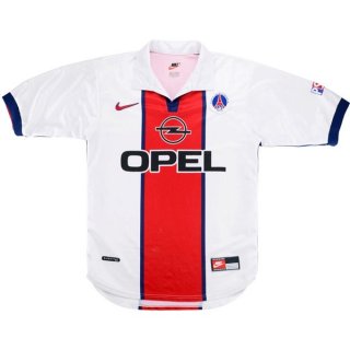 Maillot Paris Saint Germain Exterieur Retro 1998 1999 Blanc Pas Cher