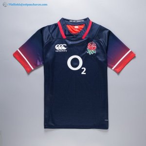 Maillot Rugby Angleterre Exterieur 2017 2018 Bleu Pas Cher