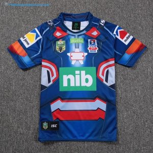 Maillot Rugby Newcastle Knights 2017 2018 Bleu Pas Cher
