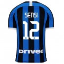 Maillot Inter Milan NO.12 Sensi Domicile 2019 2020 Bleu