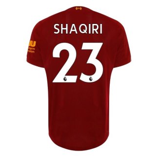 Maillot Liverpool NO.23 Shaqiri Domicile 2019 2020 Rouge Pas Cher