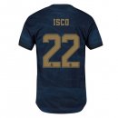 Maillot Real Madrid NO.22 Isco Exterieur 2019 2020 Bleu Pas Cher