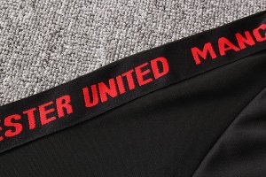 Polo Ensemble Complet Manchester United 2019 2020 Noir Rouge Pas Cher