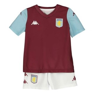 Maillot Aston Villa Domicile Enfant 2019 2020 Rouge Pas Cher