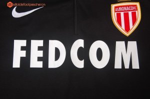 Survetement AS Monaco 2017 2018 Noir Pas Cher