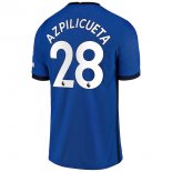 Maillot Chelsea NO.28 Azpilicueta Domicile 2020 2021 Bleu Pas Cher