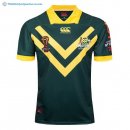 Maillot Rugby Australie RLWC Domicile 2017 2018 Vert Pas Cher
