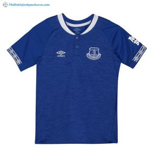 Maillot Everton Domicile Enfant 2018 2019 Bleu Blanc Pas Cher