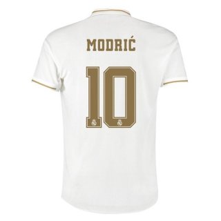Maillot Real Madrid NO.10 Modric Domicile 2019 2020 Blanc Pas Cher