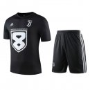 Entrainement Juventus Ensemble Complet 2019 2020 Noir Blanc Pas Cher