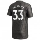 Maillot Manchester United NO.33 Williams Exterieur 2020 2021 Noir Pas Cher