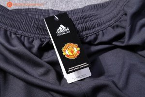 Survetement Manchester United 2017 2018 Gris Clair Noir Pas Cher