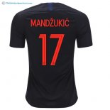 Maillot Croatie Exterieur Mandzukic 2018 Bleu Pas Cher