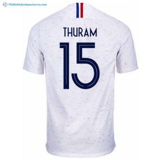Maillot France Exterieur Thuram 2018 Blanc Pas Cher Maillot France Exterieur Thuram 2018 Blanc Pas Cher