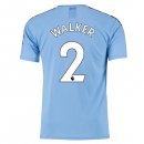 Maillot Manchester City NO.2 Walker Domicile 2019 2020 Bleu Pas Cher