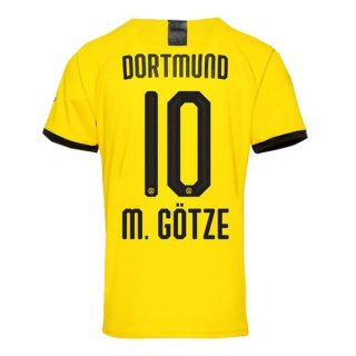Thailande Maillot Borussia Dortmund NO.10 M.Gotze Domicile 2019 2020 Jaune Thailande Maillot Borussia Dortmund NO.10 M.Gotze Domicile 2019 2020 Jaune