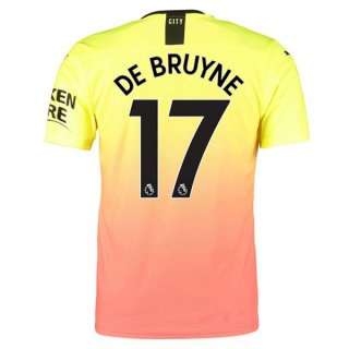 Maillot Manchester City NO.17 De Bruyne Third 2019 2020 Orange Pas Cher