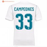 Maillot Real Madrid Domicile Campeones 2017 2018 Pas Cher