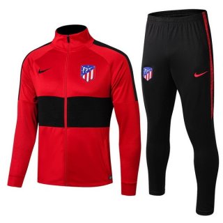 Survetement Enfant Atlético de Madrid 2019 2020 Noir Rouge Bleu Pas Cher