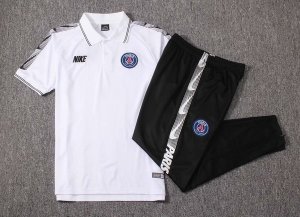 Polo Ensemble Complet Paris Saint Germain 2019 2020 Blanc Pas Cher